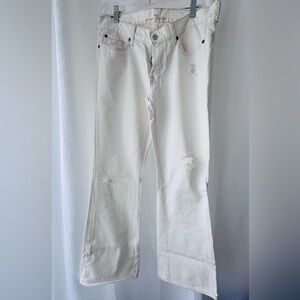 7 for all man kind, off white jeans